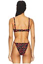 view 3 of 4 Balconette Bikini Top in Black Cherry