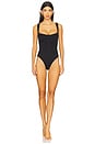 view 1 of 7 Compression Sweetheart Swimsuit in Black001