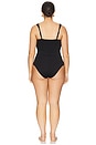 view 6 of 7 Compression Sweetheart Swimsuit in Black001