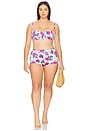 view 10 of 10 Satin Underwire Bikini Top in Vintage Rose001