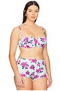 view 6 of 10 Satin Underwire Bikini Top in Vintage Rose001