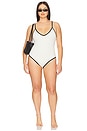 view 2 of 6 Compression Deep Dive One Piece Swimsuit in Cloud White001
