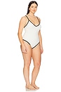 view 4 of 6 Compression Deep Dive One Piece Swimsuit in Cloud White001