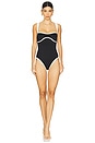 view 1 of 7 Compression Sweet Heart One Piece Swimsuit in Black001