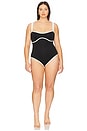 view 2 of 7 Compression Sweet Heart One Piece Swimsuit in Black001