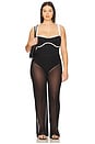 view 7 of 7 Compression Sweet Heart One Piece Swimsuit in Black001