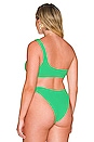 view 6 of 8 Always Fits One Shoulder Bikini Top in Summer Green