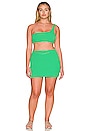 view 8 of 8 Always Fits One Shoulder Bikini Top in Summer Green