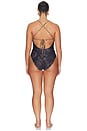 view 8 of 8 Reversible Lace Up One Piece Swimsuit in Lucky Roses