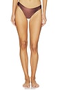 view 1 of 4 BAS DE MAILLOT DE BAIN ÉCHANCRÉ SUR LES CUISSES GOOD 90S in Cocoa Terra