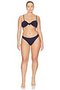 view 8 of 8 Matte Good Waist Cheeky Bikini Bottom in Horizon Ink