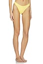 view 2 of 4 BRAGUITAS BIKINI CINTURA ALTA MATTE GOOD WAIST CHEEKY in Lemon Light