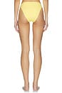 view 3 of 4 BRAGUITAS BIKINI CINTURA ALTA MATTE GOOD WAIST CHEEKY in Lemon Light