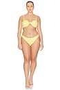 view 8 of 8 BRAGUITAS BIKINI CINTURA ALTA MATTE GOOD WAIST CHEEKY in Lemon Light