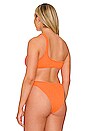 view 6 of 9 Always Fits Hot Shoulder Bikini Top in Orange Cream