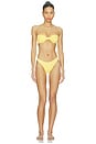 view 5 of 5 TOP BIKINI BANDA MATTE TWIST in Lemon Light