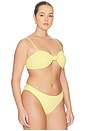 view 6 of 10 HAUT DE MAILLOT DE BAIN FORME BANDEAU MATTE TWIST in Lemon Light