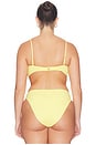 view 8 of 10 HAUT DE MAILLOT DE BAIN FORME BANDEAU MATTE TWIST in Lemon Light