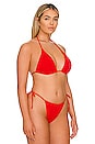 view 4 of 9 Always Fits Tiny Ties Bikini Top in Bright Poppy