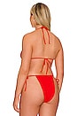 view 6 of 9 Always Fits Tiny Ties Bikini Top in Bright Poppy