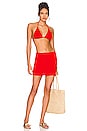 view 7 of 9 Always Fits Tiny Ties Bikini Top in Bright Poppy