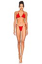 view 7 of 9 Always Fits Tiny Ties Bikini Bottom in Bright Poppy
