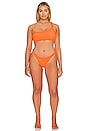 view 8 of 9 Always Fits Better Cheeky Bikini Bottom in Orange Cream
