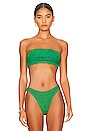 view 1 of 10 Band Bikini Top in Summer Green