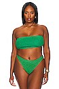 view 2 of 10 Band Bikini Top in Summer Green