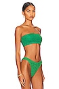 view 3 of 10 Band Bikini Top in Summer Green