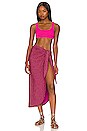 view 7 of 10 Glitter Tie Sarong in Hawaiian Pink
