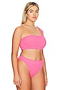 view 4 of 8 Always Fits Hot Shoulder Top in Bright Pink001