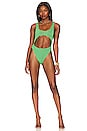 view 1 of 6 Always Fits Sculpt Monokini in Summer Green002