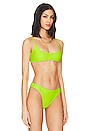 view 3 of 8 HAUT DE MAILLOT DE BAIN in Electric Lime002