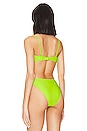 view 5 of 8 Deep Scoop Swim Top in Electric Lime002