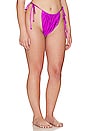 view 4 of 8 Ruched String Bottom in Bright Orchid001