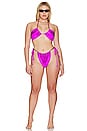view 8 of 8 Ruched String Bottom in Bright Orchid001