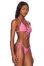 view 3 of 10 HAUT DE MAILLOT DE BAIN AVEC LIEN DEVANT SPARKLE in Knockout Pink001