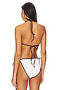 view 5 of 8 Varsity Triangle Bikini Top in White001