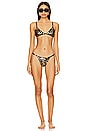view 7 of 8 Perfect Fit Bikini Top in Gold Leopard001