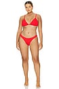 view 8 of 8 PERFECT FIT 비키니 탑 in Bright Poppy002