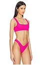 view 3 of 9 Always Fits Khloe Bikini Top in Pink Glow002