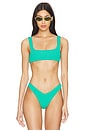 view 1 of 9 Always Fits Khloe Bikini Top in Jade Green001