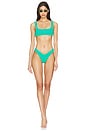 view 7 of 9 Always Fits Khloe Bikini Top in Jade Green001