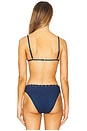 view 5 of 8 Triangle Bikini Top in Swim Denim Rinse001