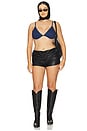 view 8 of 8 Triangle Bikini Top in Swim Denim Rinse001