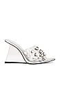 view 1 of 5 Jeweled Wedge Heel in Glass002