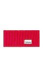 view 2 of 3 Structured Rib Headband in Racing Red