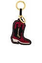 view 1 of 3 Western Boot Keyring in Racing Red