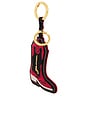 view 2 of 3 Western Boot Keyring in Racing Red